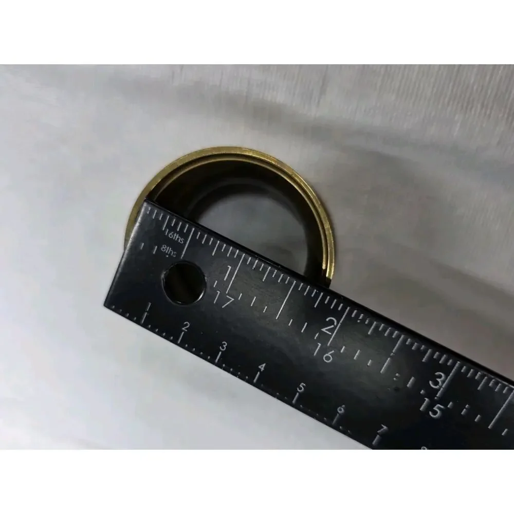 Vintage Hammered Brass Napkin Ring Holders 1.5
